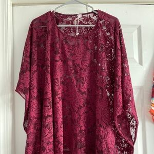 Lace poncho One size fit all